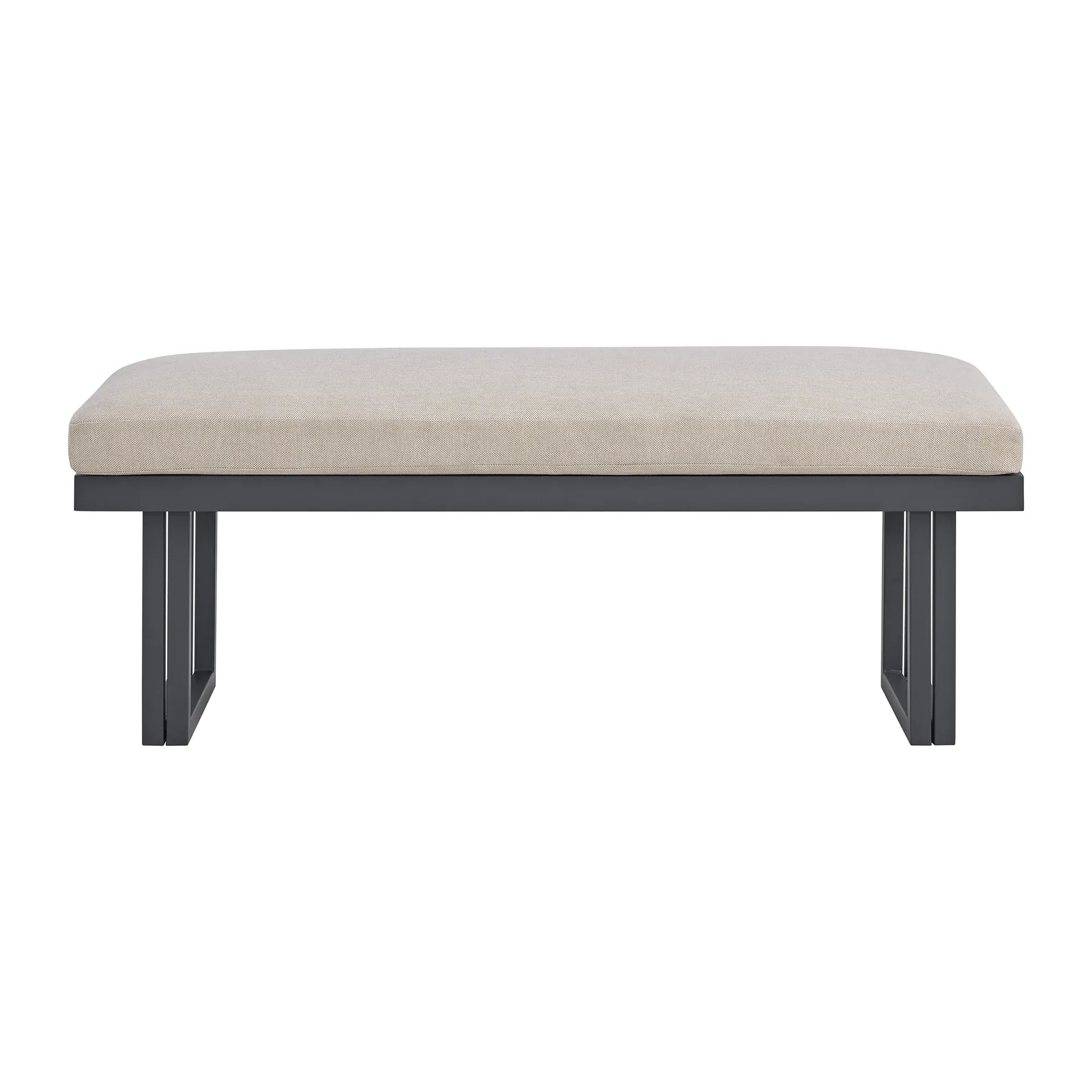 Luai Dark Gray Dining Bench