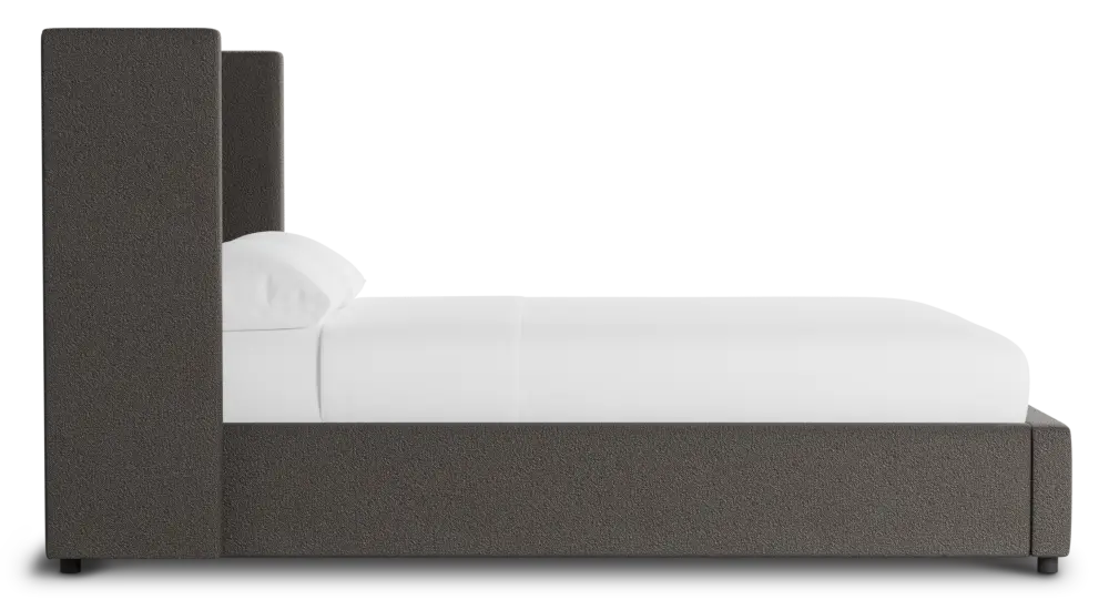 Captiva Elite Dark Gray 48" Upholstered Shelter Bed Captiva Elite Dark Gray 48" Upholstered Shelter Bed