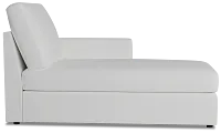 Citymod White Fabric Right Chaise