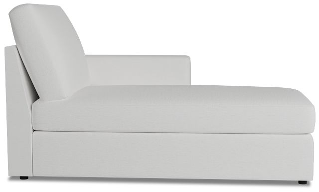 Citymod White Fabric Right Chaise