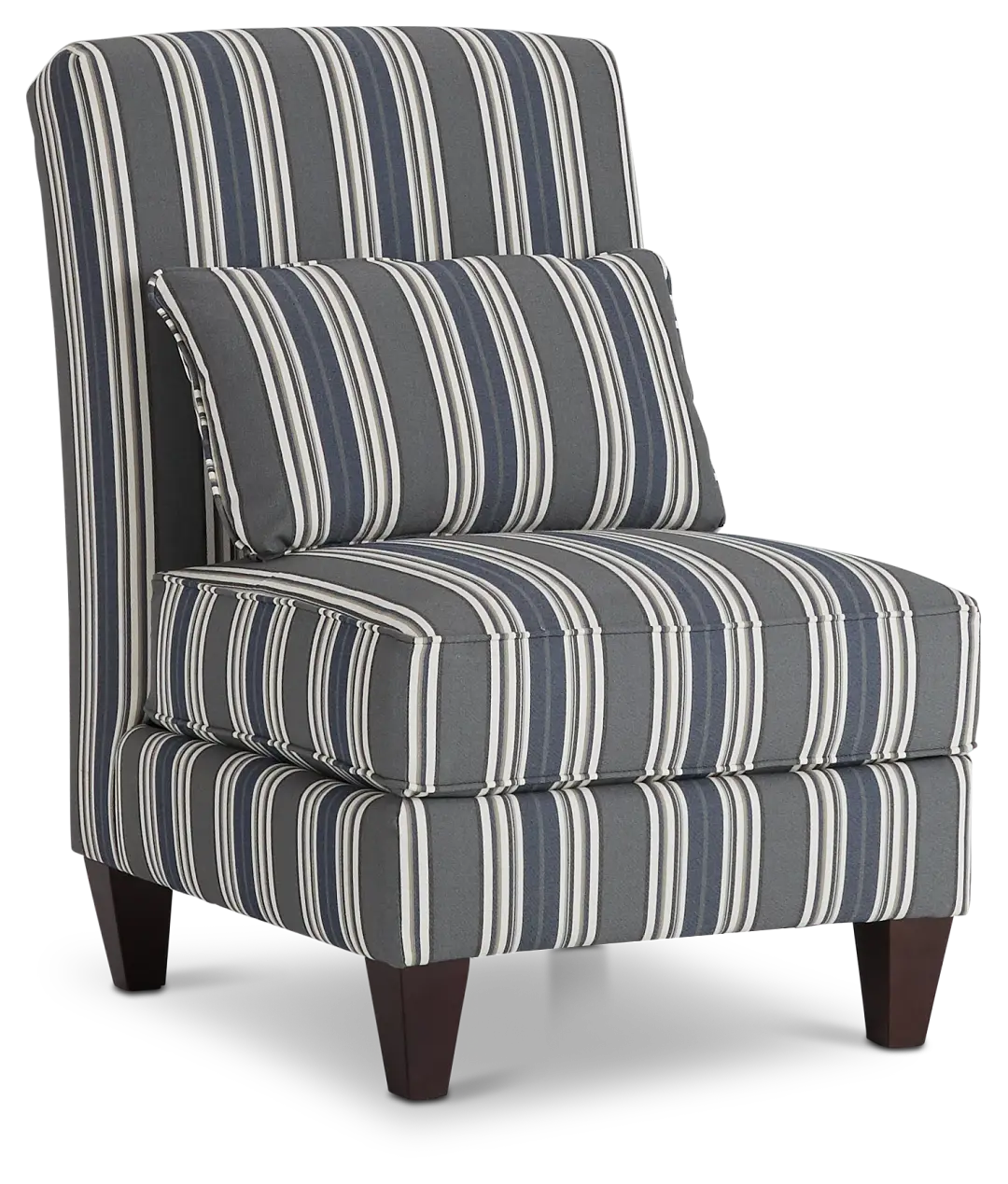 Amuse Blue Stripe Accent Chair Amuse Blue Stripe Accent Chair