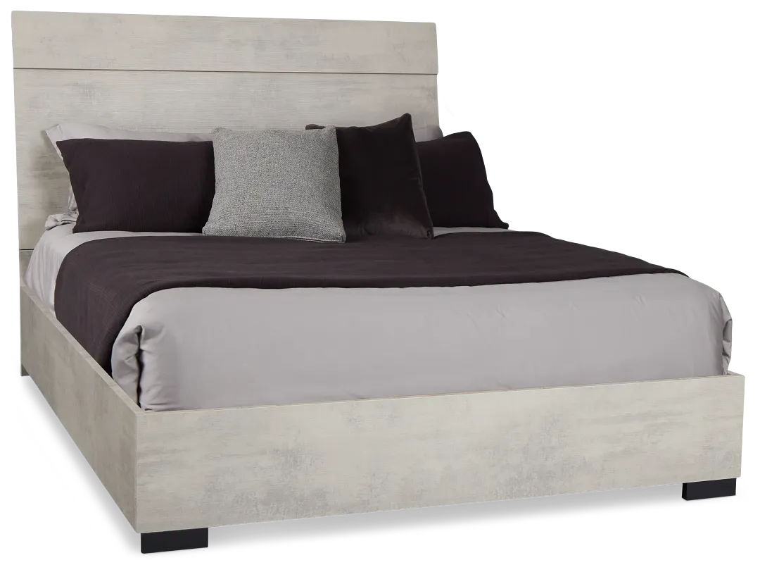 Pomona Gray Panel Bed
