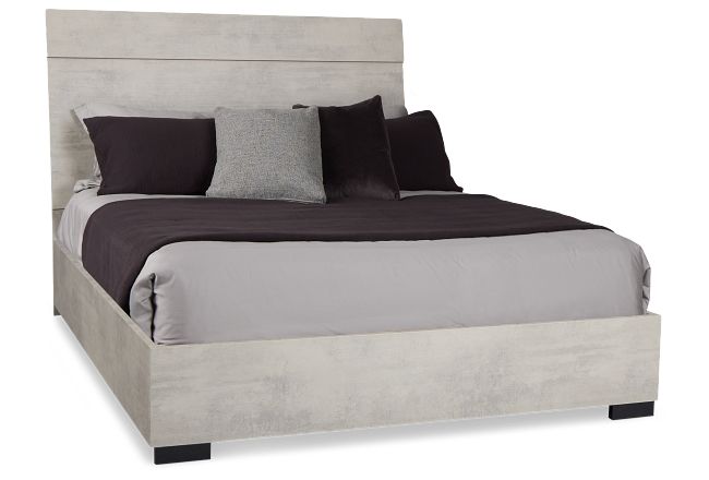 Pomona Gray Panel Bed