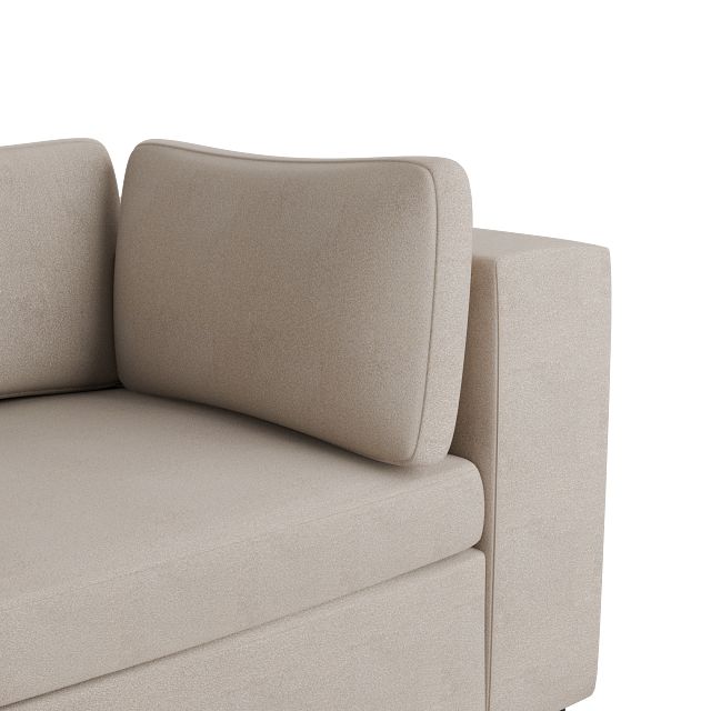 Destin Sutton Beige Fabric 4-piece Modular Sectional