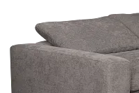 Drift Dark Gray Fabric Small Two-arm Power Reclining Sectional