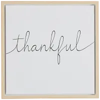 Thankful Light Tone Framed Canvas Wall Art