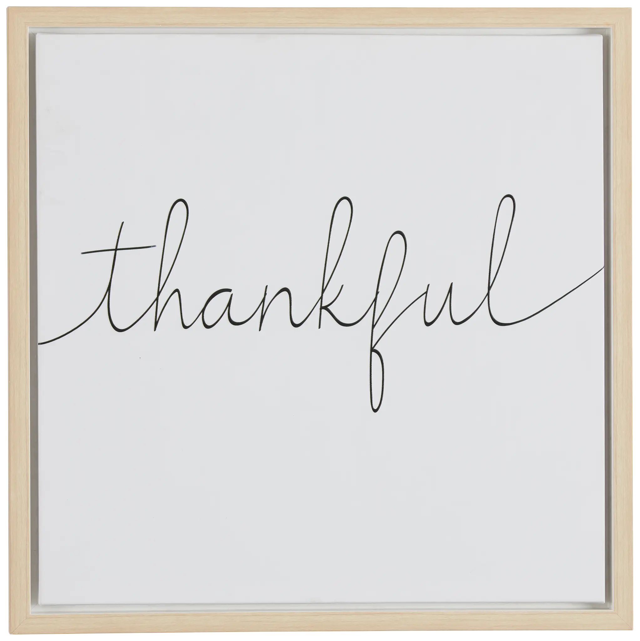 Thankful Light Tone Framed Canvas Wall Art Thankful Light Tone Framed Canvas Wall Art
