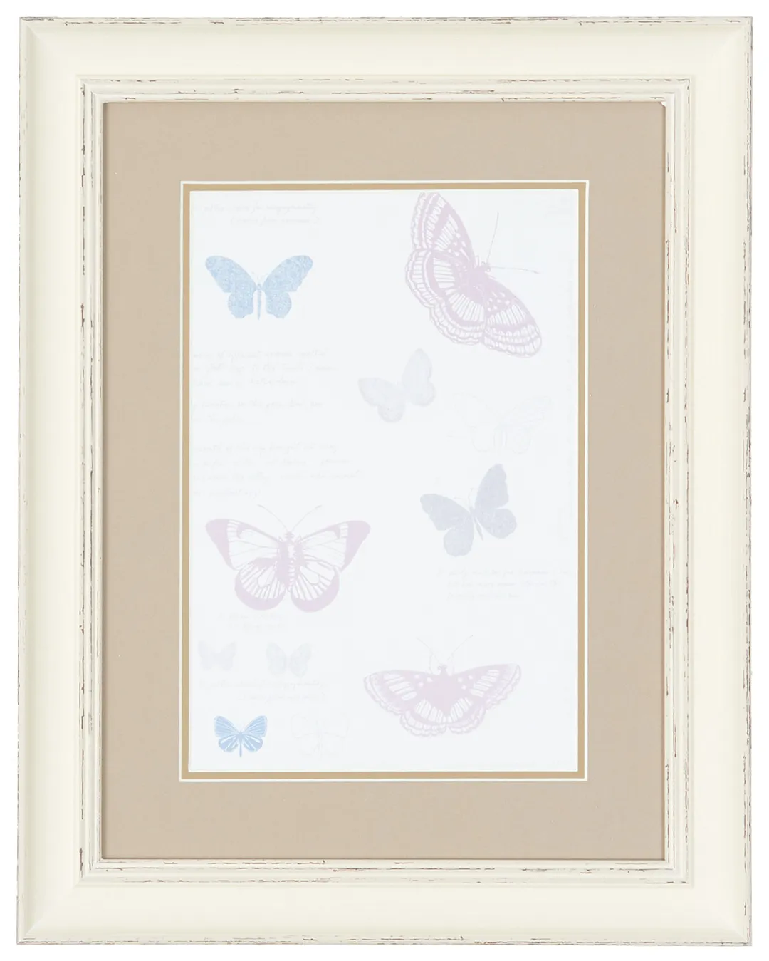 Butterfly Multicolored Framed Wall Art