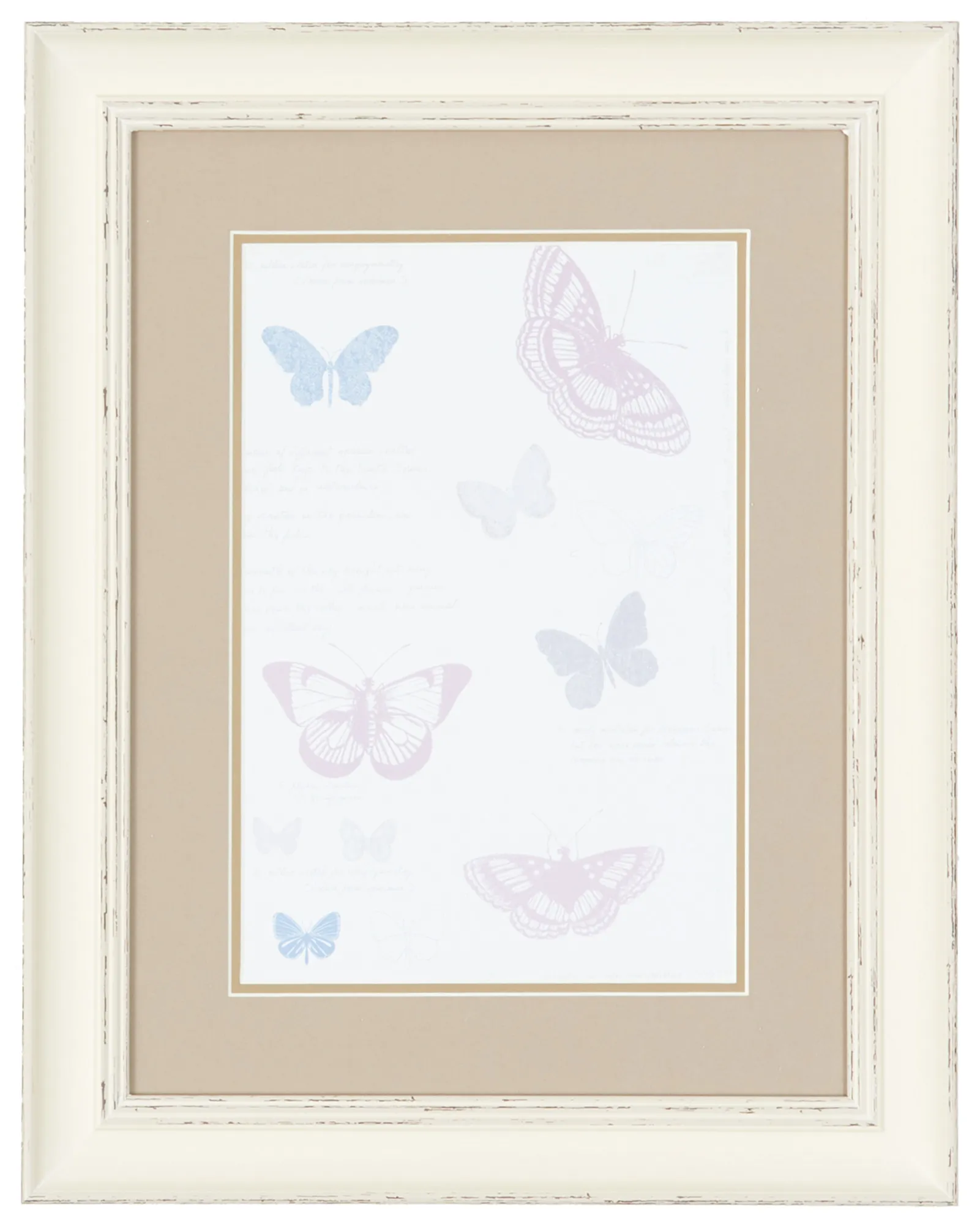Butterfly Multicolored Framed Wall Art