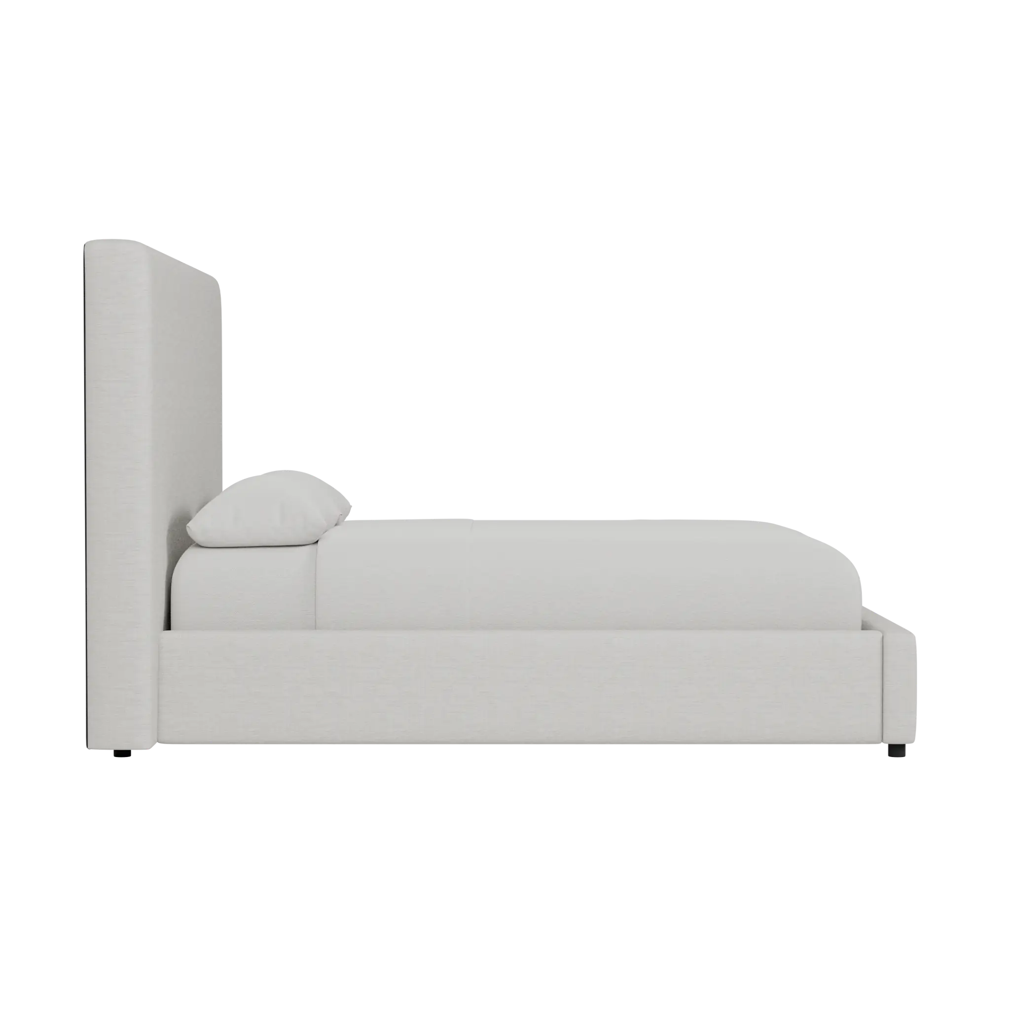 Grayton Maguire Ivory 54" Upholstered Platform Bed Grayton Maguire Ivory 54" Upholstered Platform Bed