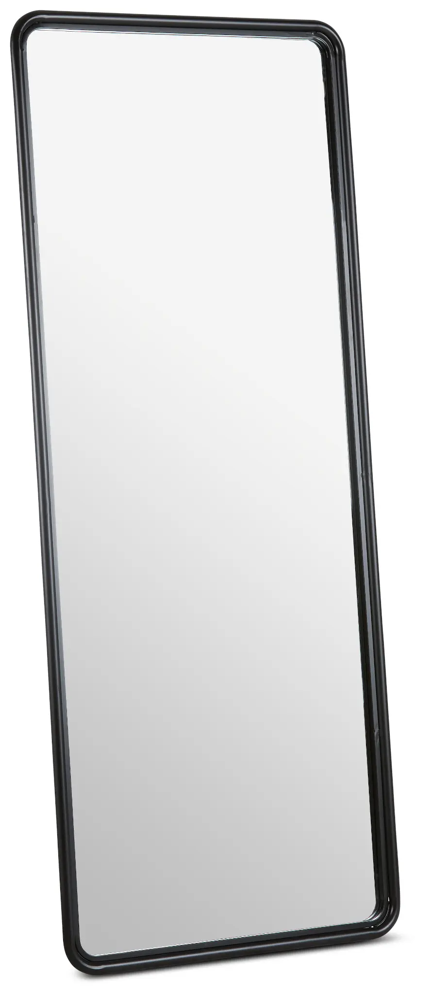 Reno Black Metal Floor Mirror Reno Black Metal Floor Mirror