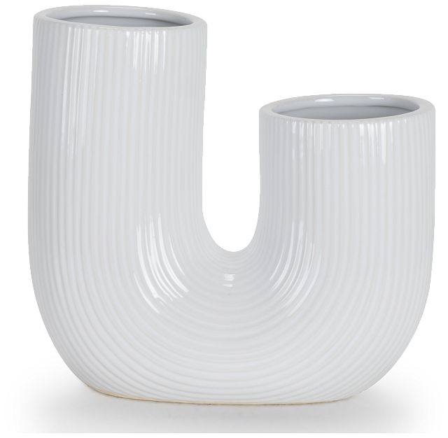 Glendale White Ceramic Vase