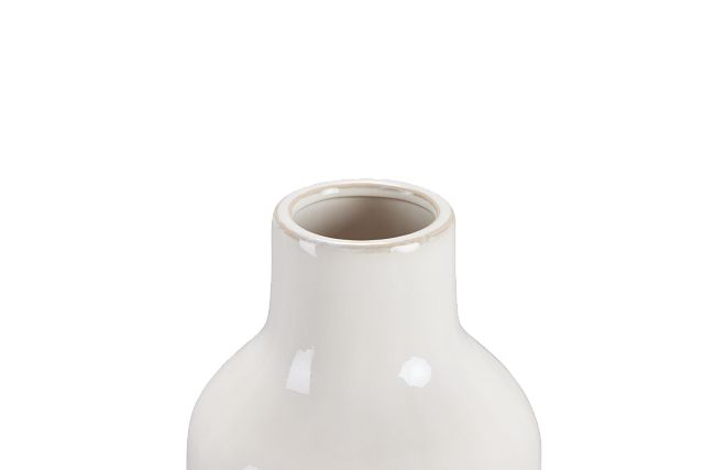 Lynn White Medium Vase