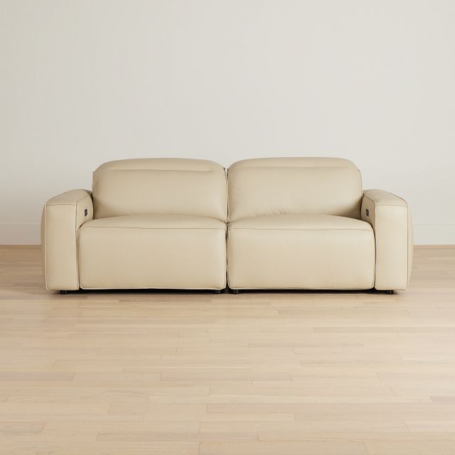 Tidal Beige Lthr/vinyl Power Reclining Sofa