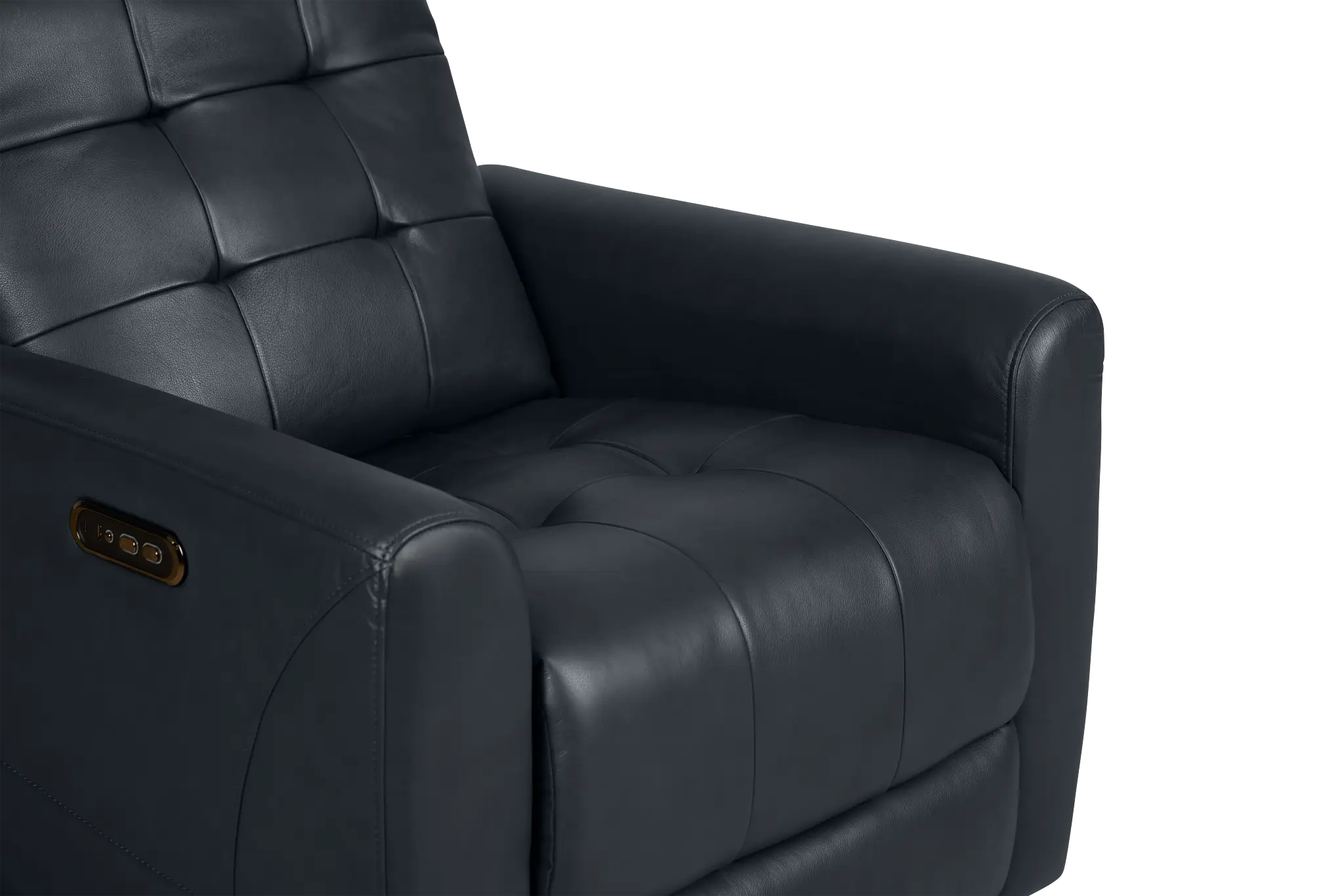 Izzy Dark Blue Lthr/vinyl Power Swivel Glider Recliner Izzy Dark Blue Lthr/vinyl Power Swivel Glider Recliner
