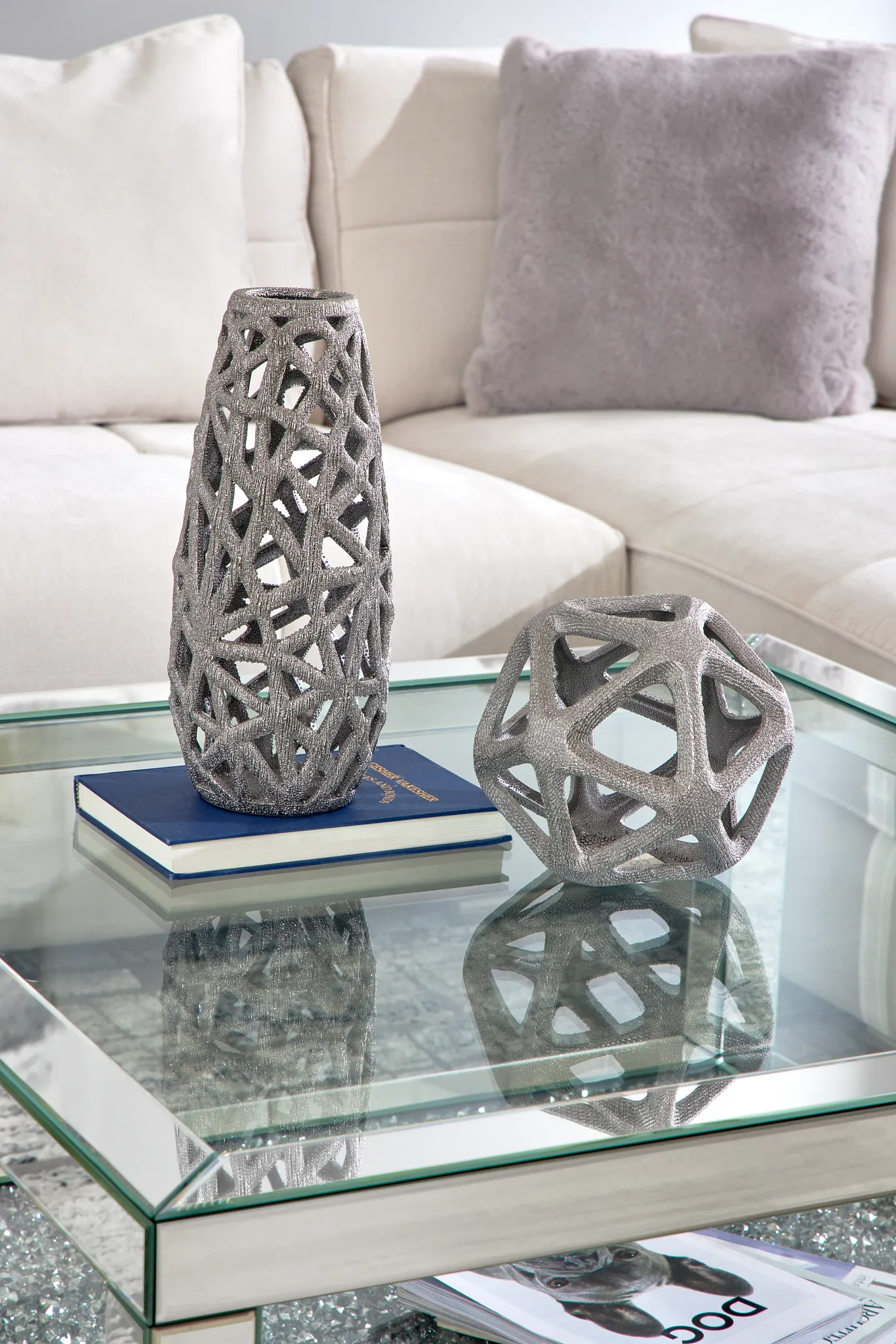 Coraline Silver Tabletop Accessory