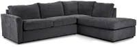 Maxie Dark Gray Micro Small Right Bumper Sectional