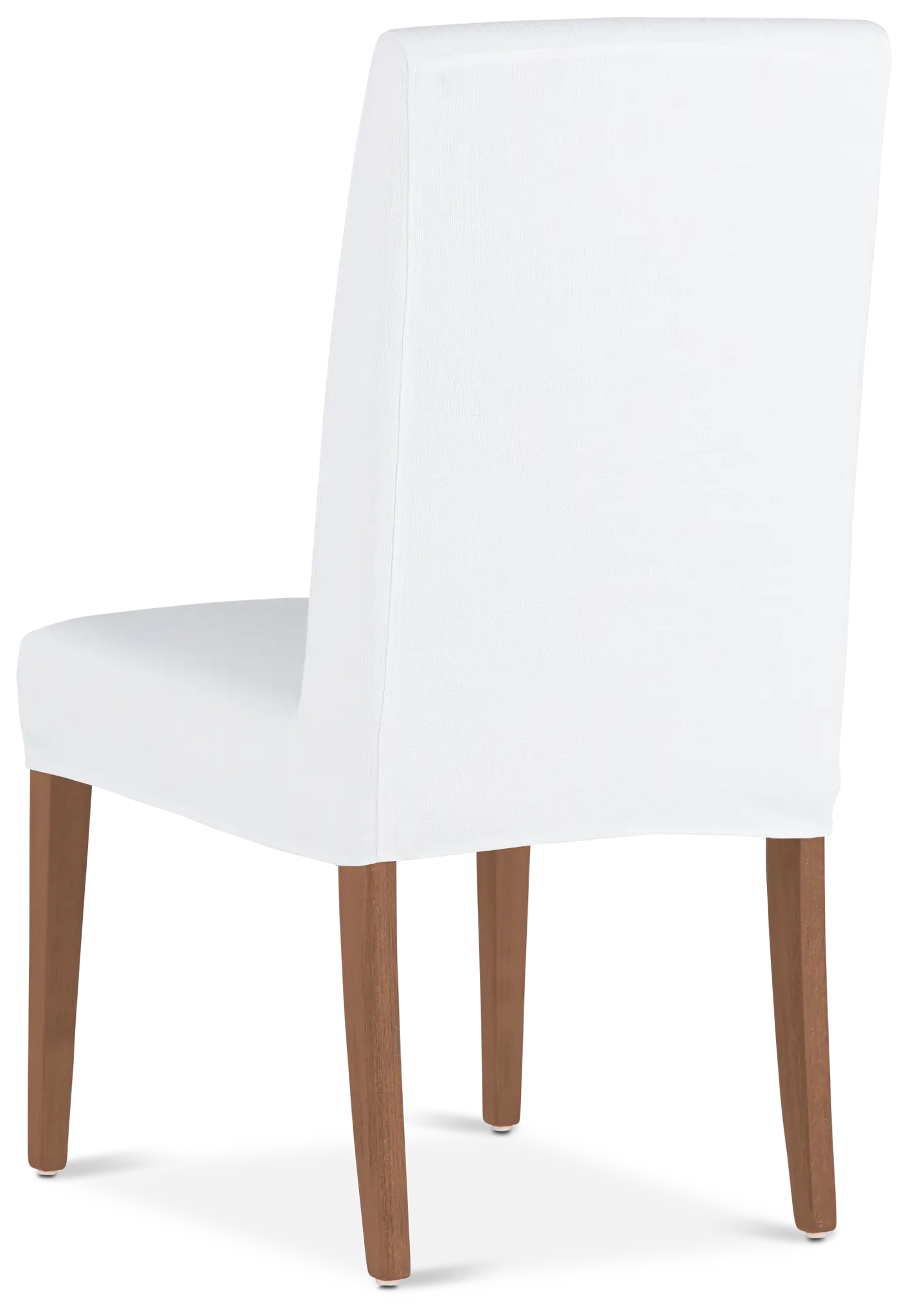 Destination White Short Slipcover Chair With Light Tone Leg Destination White Short Slipcover Chair With Light Tone Leg