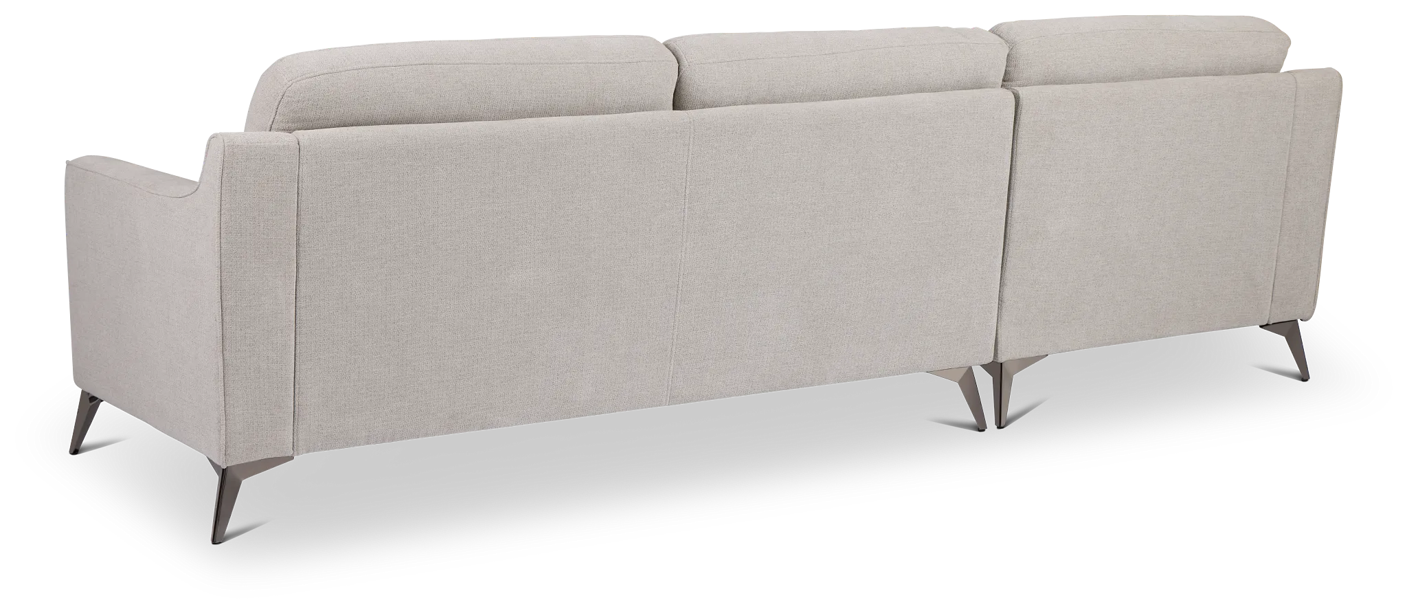 Talia Gray Fabric Left Chaise Sectional