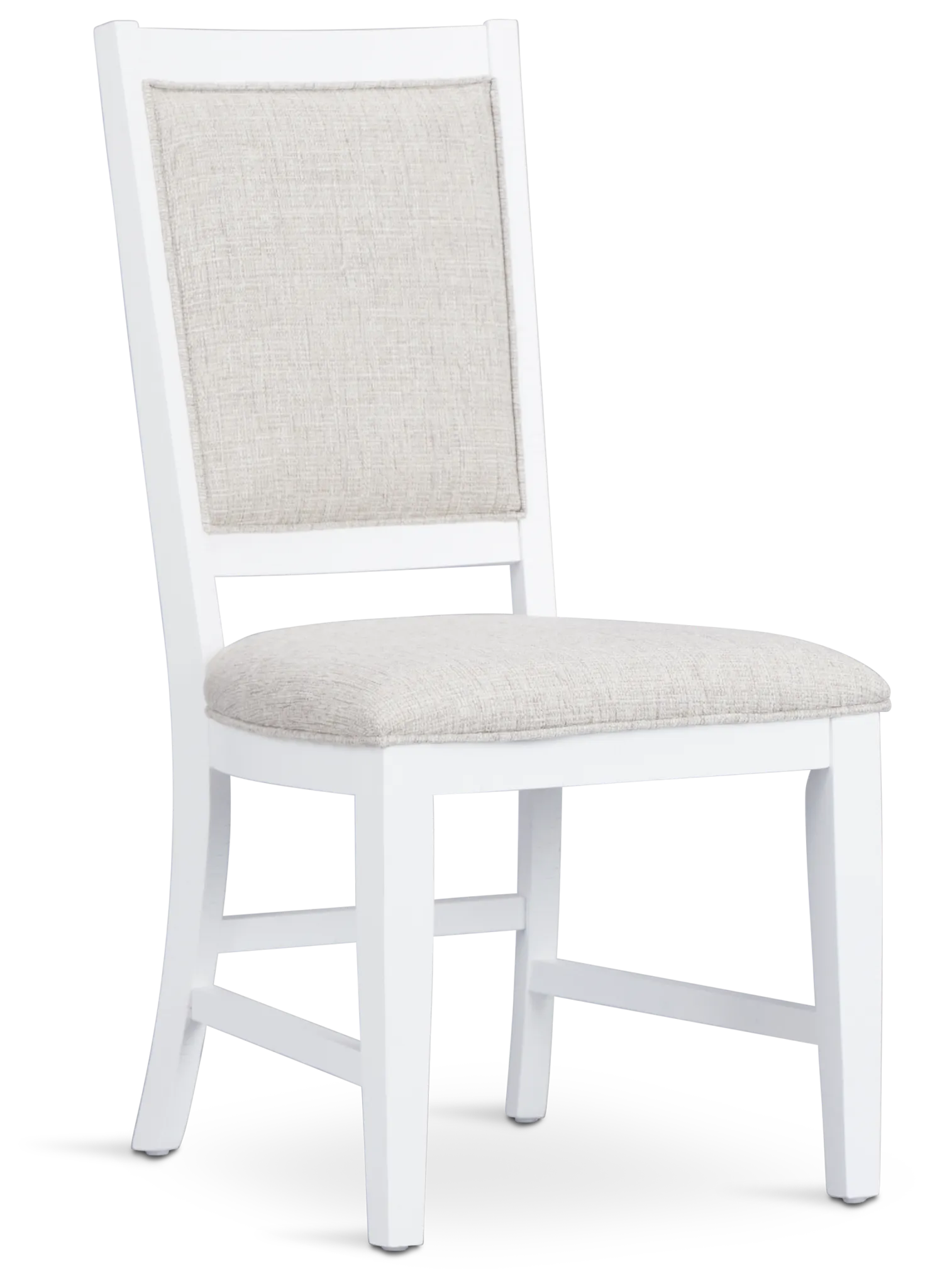 Heron Cove White Upholstered Side Chair
