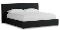 Grayton Elite Black 44" Upholstered Platform Bed