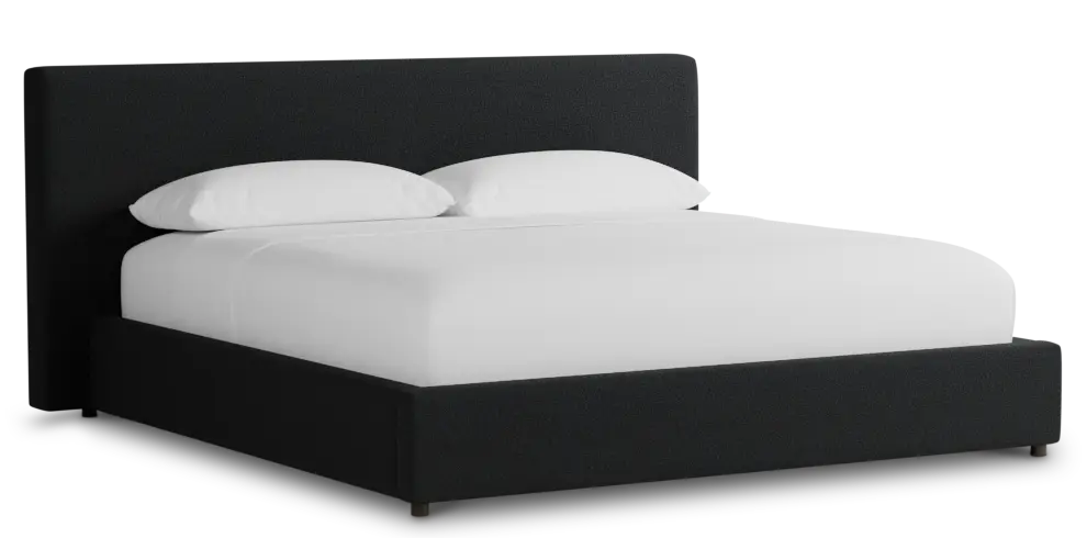 Grayton Elite Black 44" Upholstered Platform Bed Grayton Elite Black 44" Upholstered Platform Bed