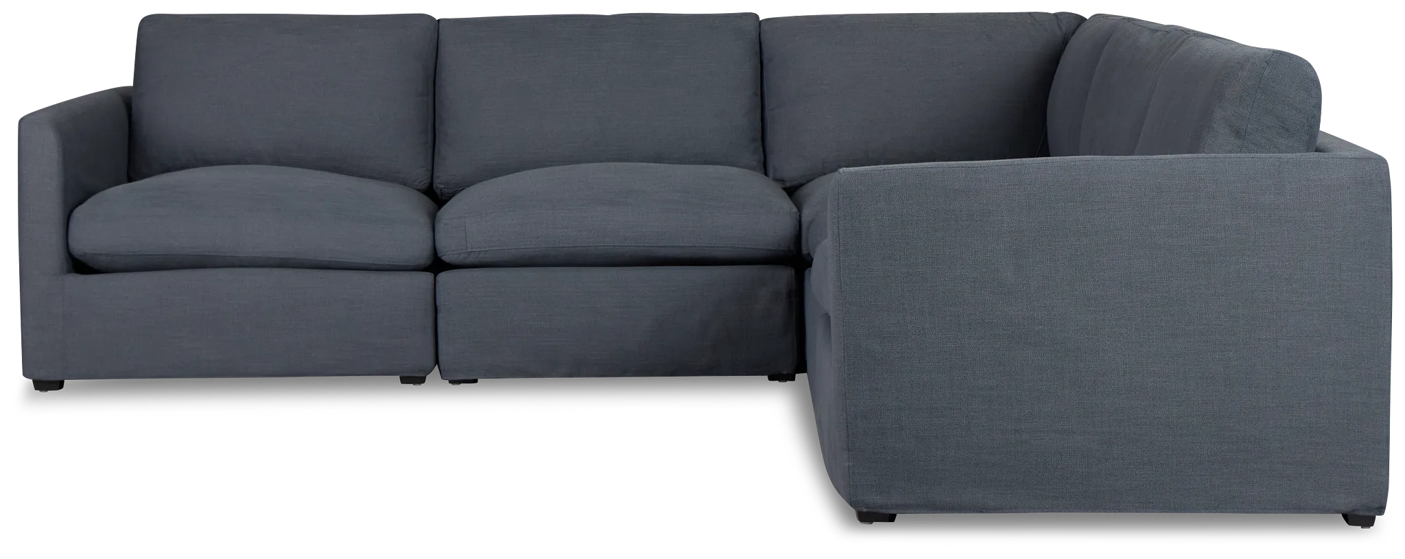 Willow Navy Fabric Medium Two-arm Sectional