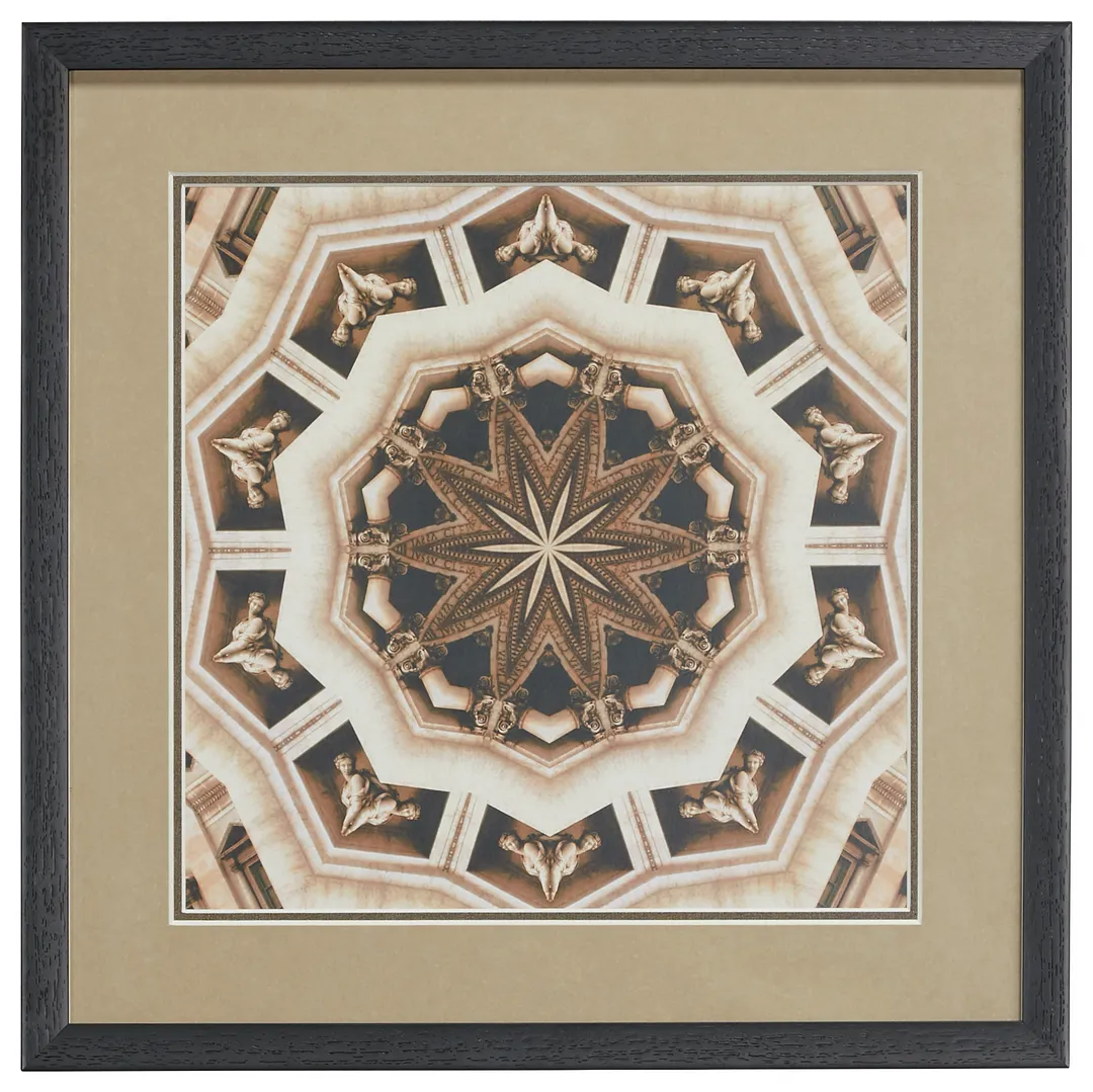 Contour Brown Framed Wall Art