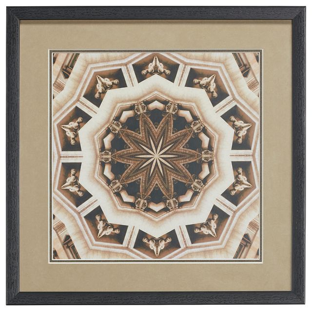 Contour Brown Framed Wall Art