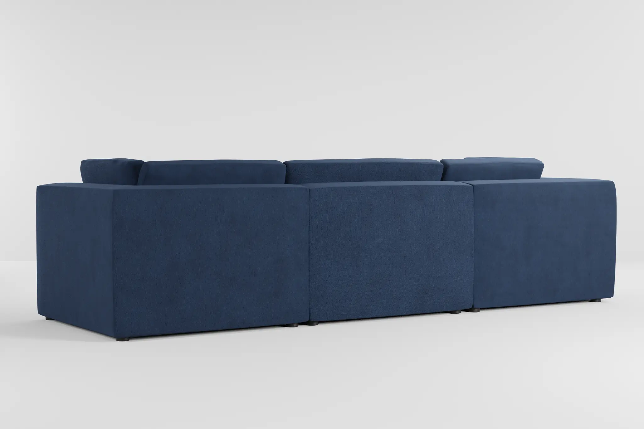 Destin Revenue Dark Blue Fabric 4-piece Bumper Sectional Destin Revenue Dark Blue Fabric 4-piece Bumper Sectional