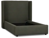 Captiva Sutton Green 48" Upholstered Shelter Bed