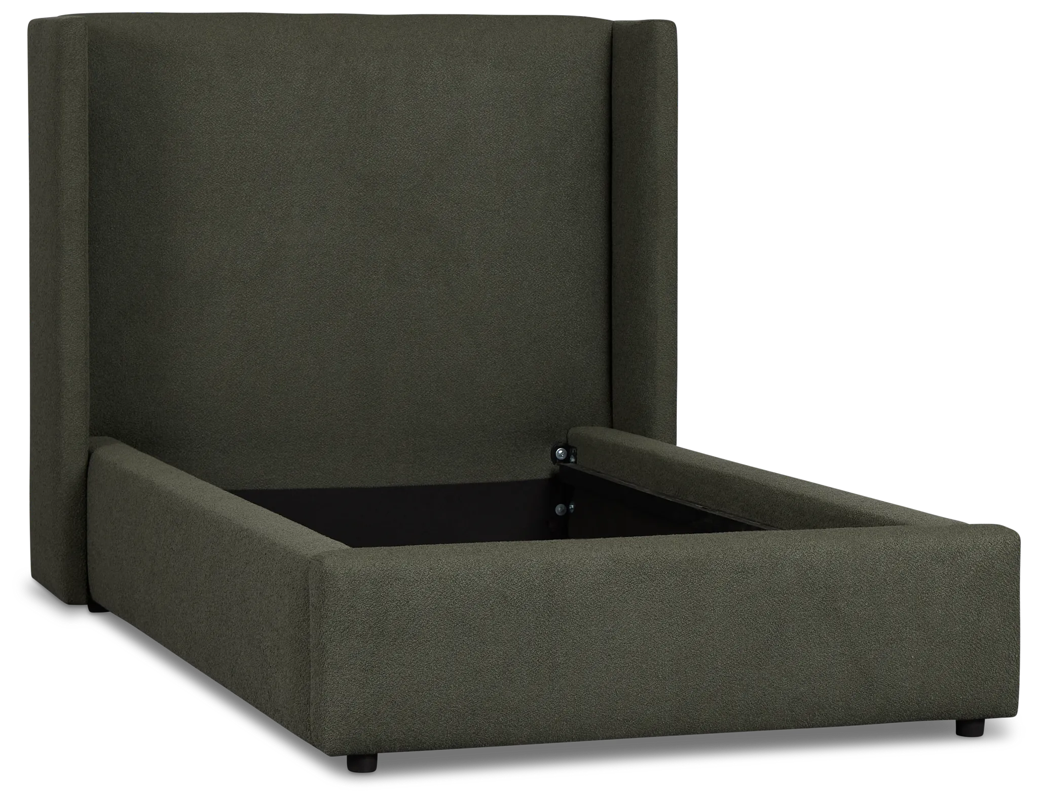 Captiva Sutton Green 48" Upholstered Shelter Bed