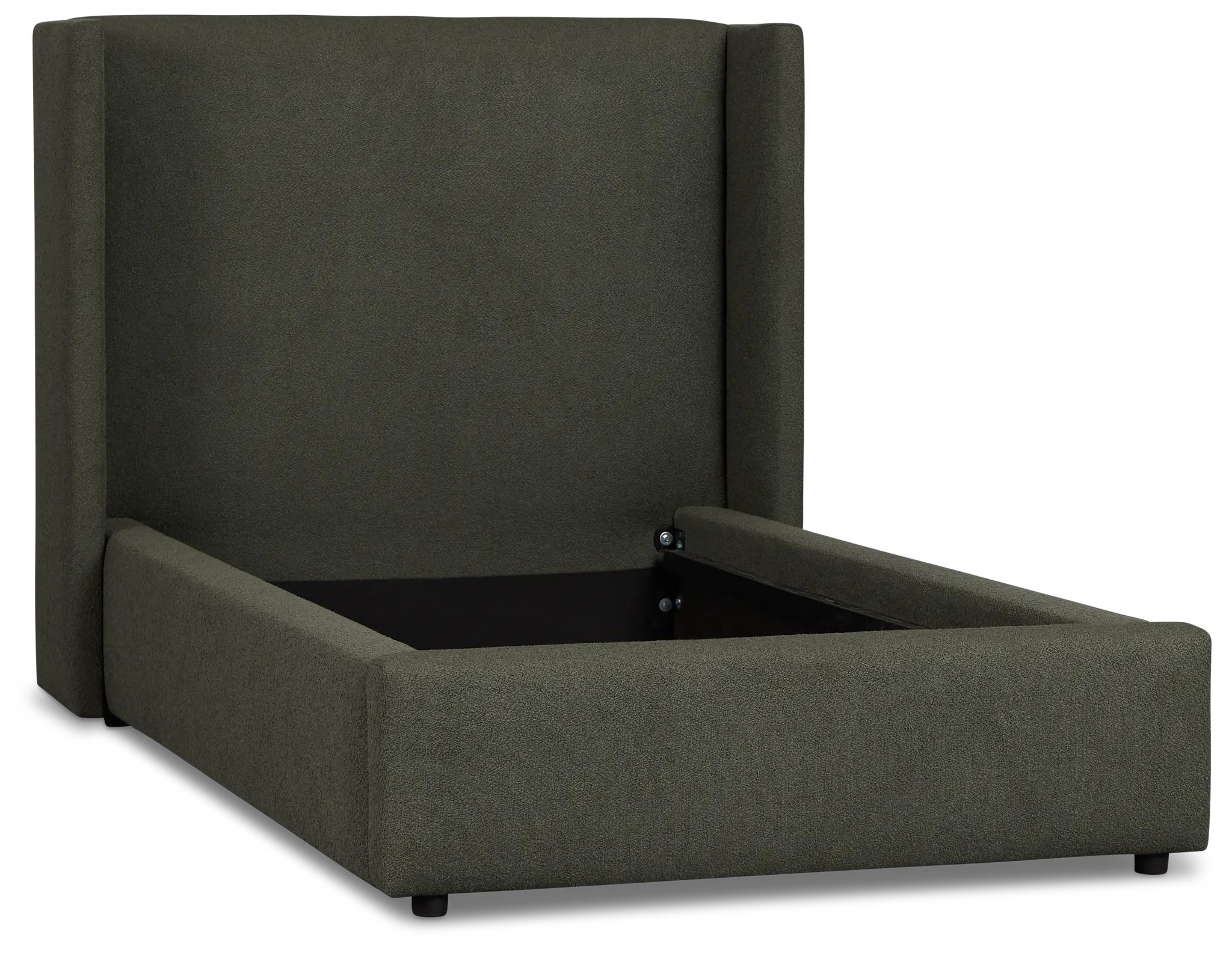 Captiva Sutton Green 48" Upholstered Shelter Bed Captiva Sutton Green 48" Upholstered Shelter Bed