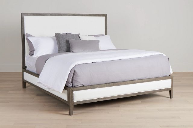 Alden Gray Uph Platform Bed