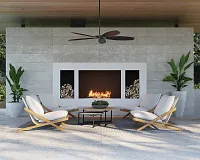 Logan Light Tone Accent Chair With White Cushion