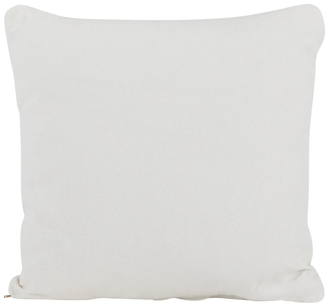 Turner White Fabric Square Accent Pillow