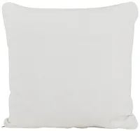 Turner White Fabric Square Accent Pillow