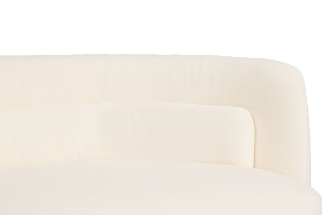 Presley White Fabric 2-piece Modular Sectional