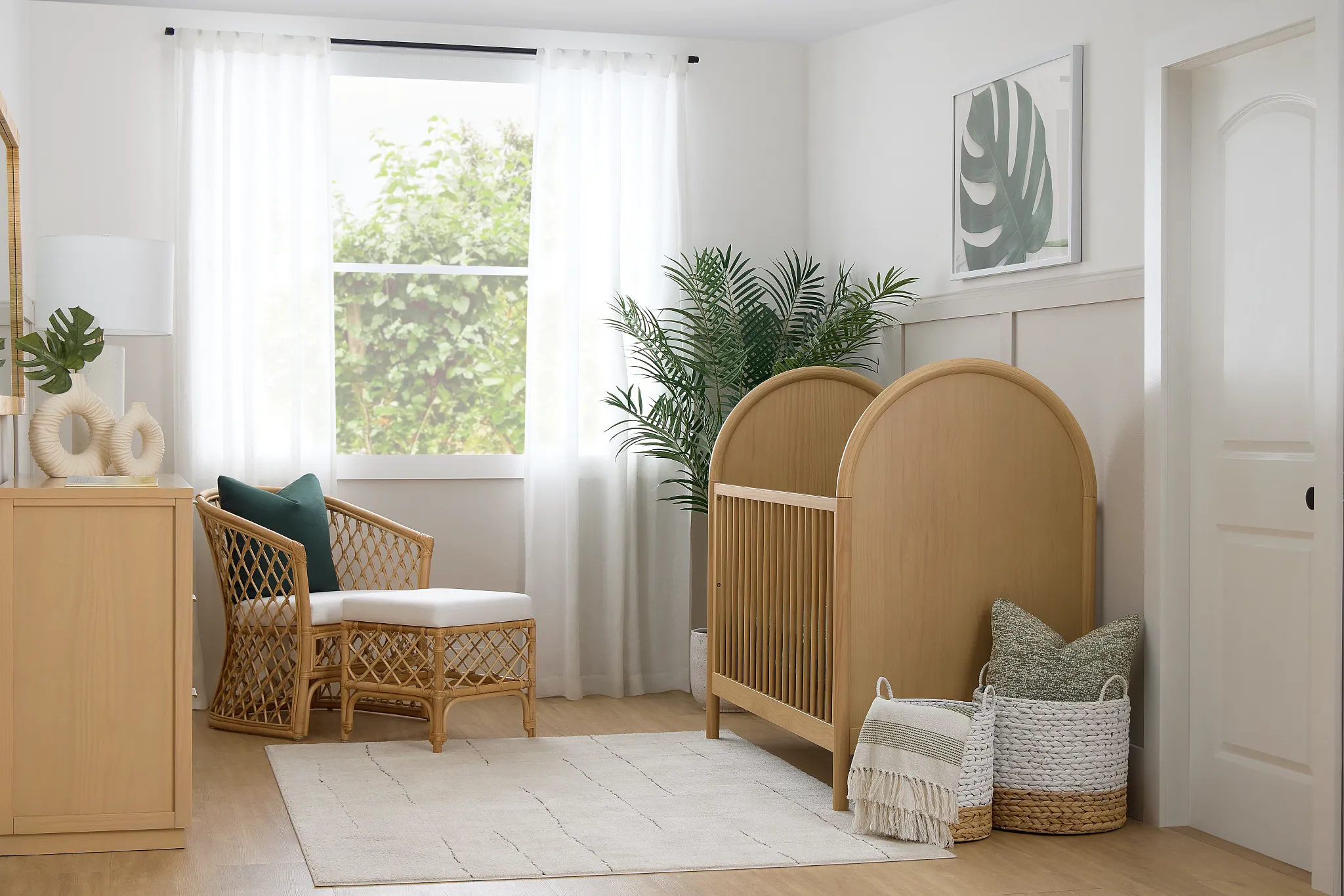 Molly Light Beige 2-in-1 Crib