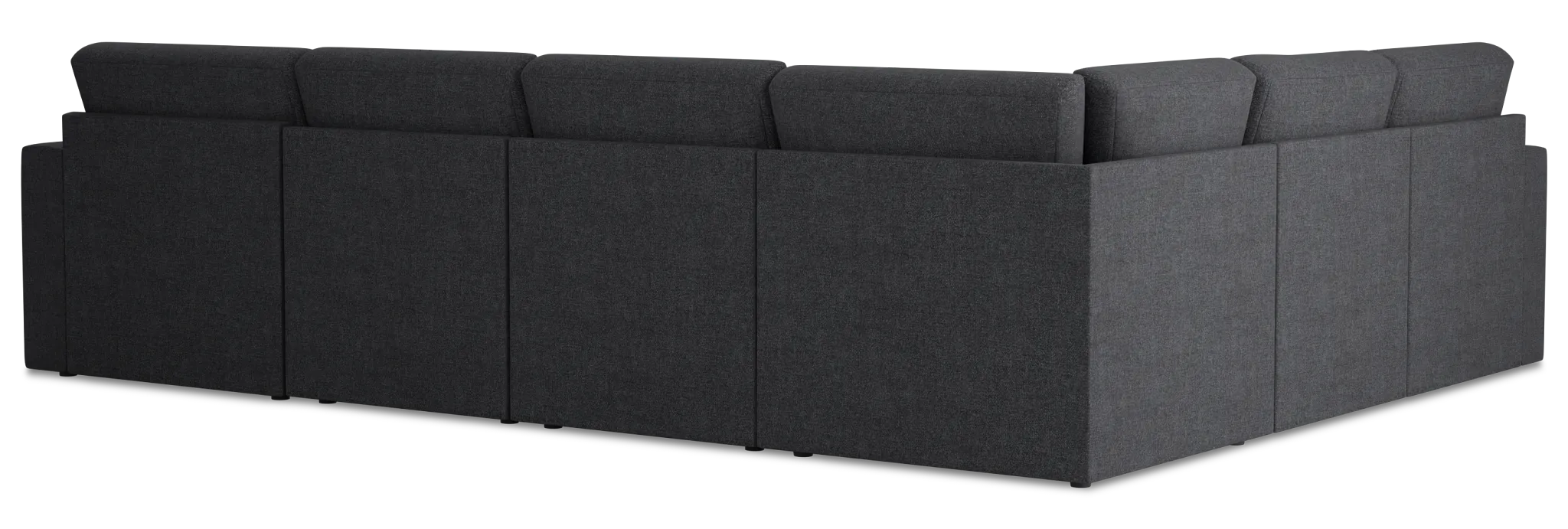 Citymod Dark Gray Fabric Medium Right Chaise Sectional