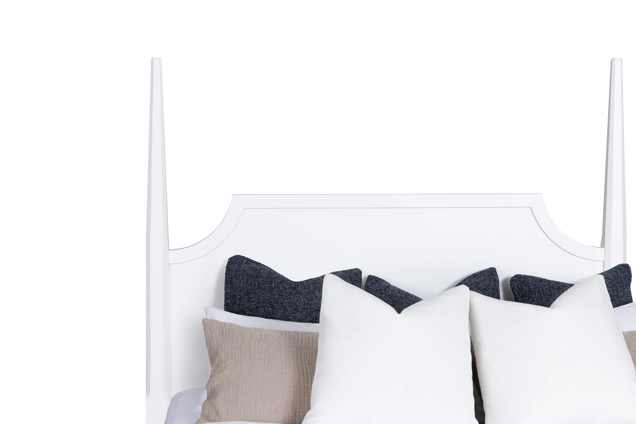 Carolina White Poster Bed