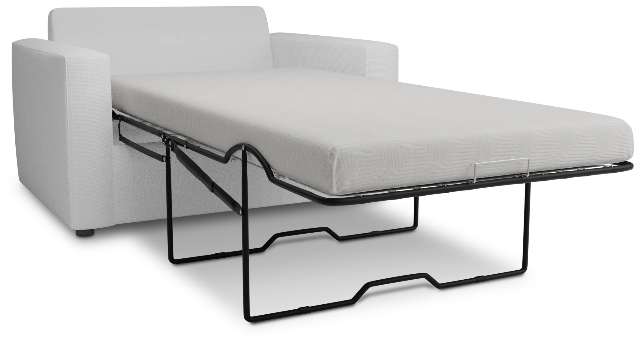 Siesta Suave White Fabric Cooling Memory Foam Sleeper