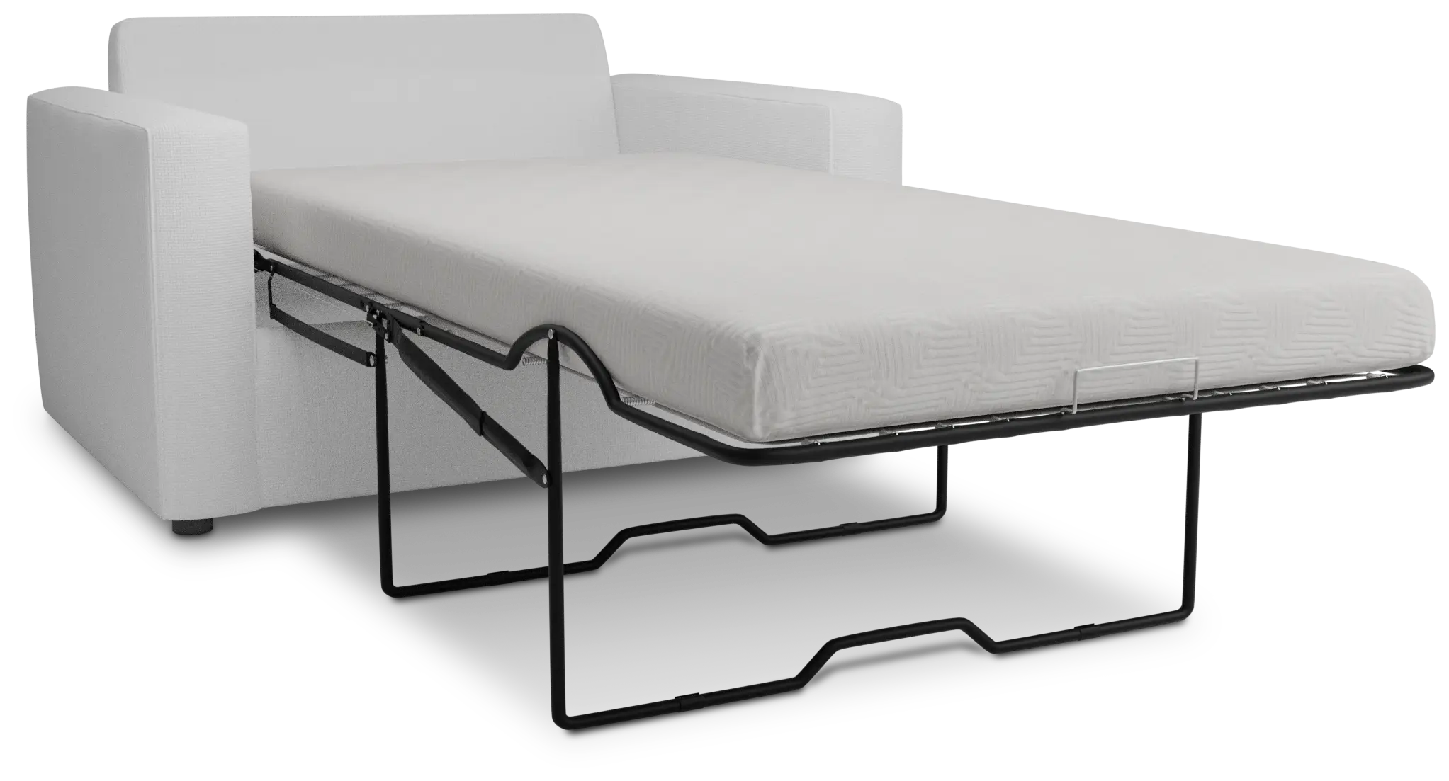 Siesta Suave White Fabric Cooling Memory Foam Sleeper Siesta Suave White Fabric Cooling Memory Foam Sleeper