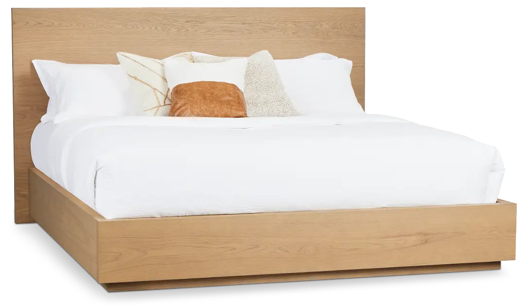 Haven Light Tone Platform Bed Haven Light Tone Platform Bed