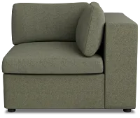 Destin Sutton Green Fabric Corner Chair