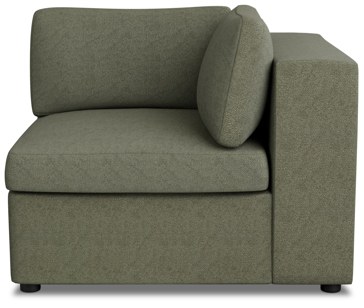 Destin Sutton Green Fabric Corner Chair