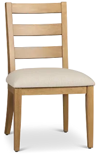 Tahoe Light Tone Slat Upholstered Side Chair