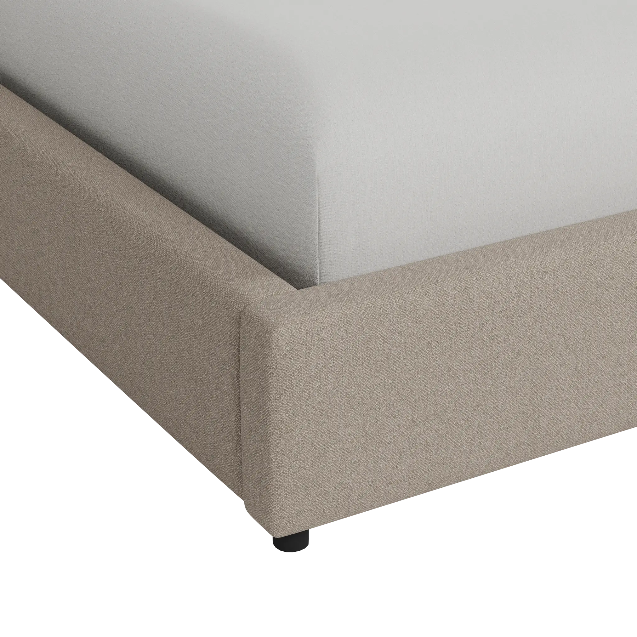 Grayton Maguire Ivory 44" Upholstered Platform Bed Grayton Maguire Ivory 44" Upholstered Platform Bed