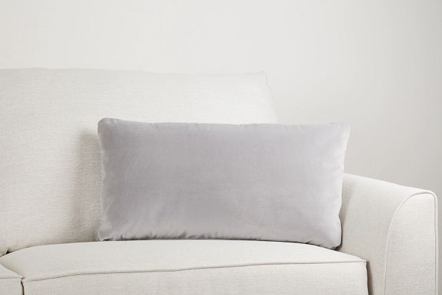 Lauran Light Gray Lumbar Accent Pillow