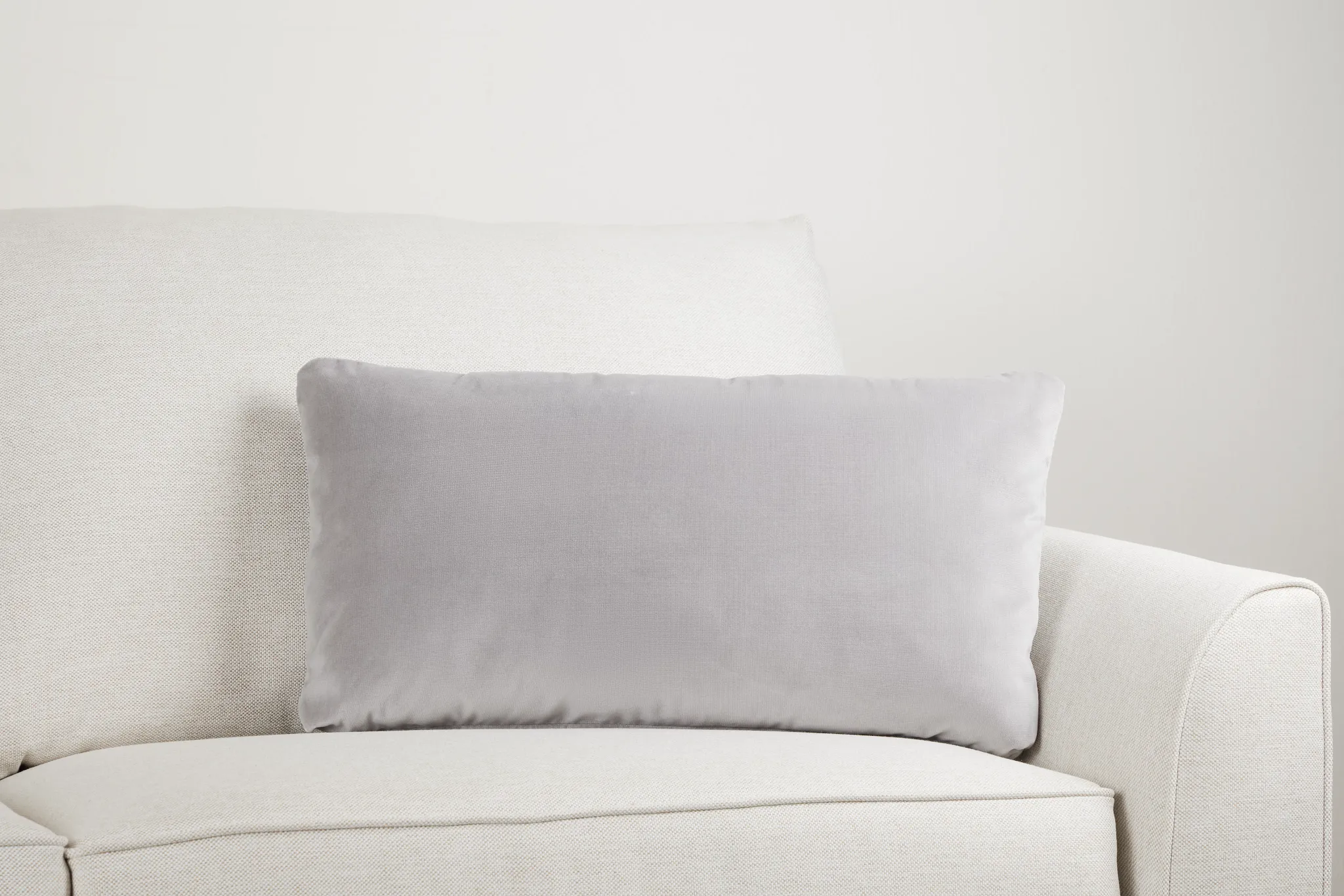 Lauran Light Gray Lumbar Accent Pillow